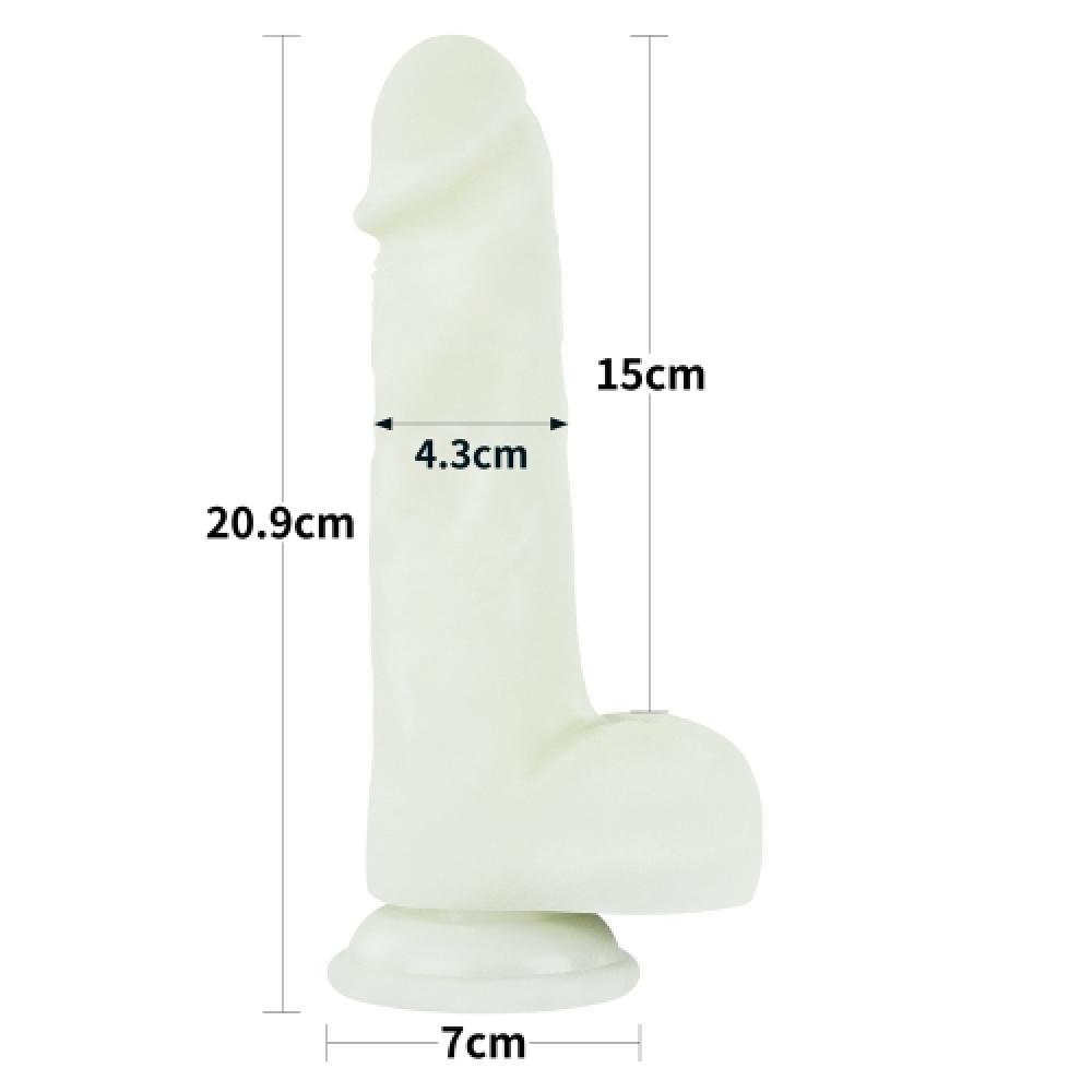  Lumino Play 21 CM Karanlıkta Parlayan Silikon Dildo Fosforlu Yapay Penis