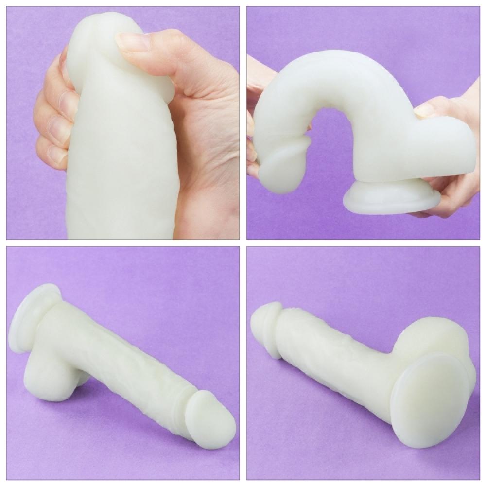  Lumino Play 21 CM Karanlıkta Parlayan Silikon Dildo Fosforlu Yapay Penis