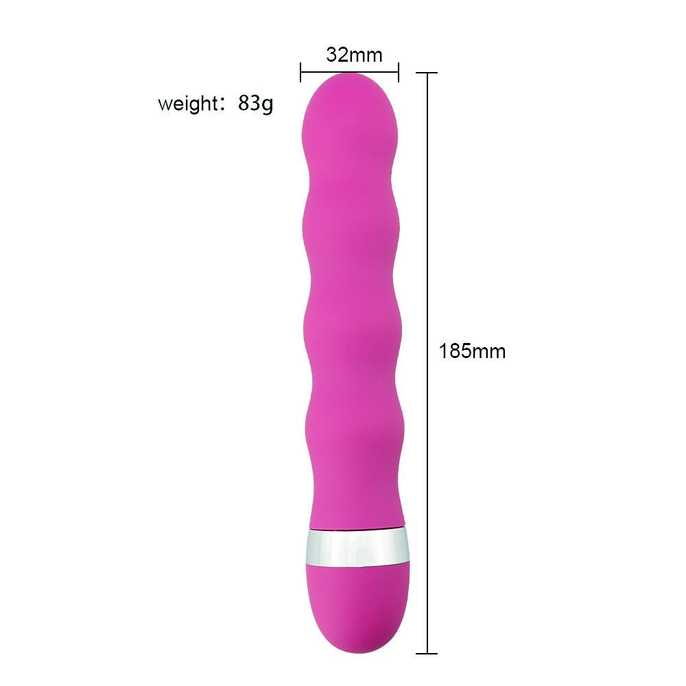 18.5 Cm Titreşimli Boğumlu Silikon Vibratör