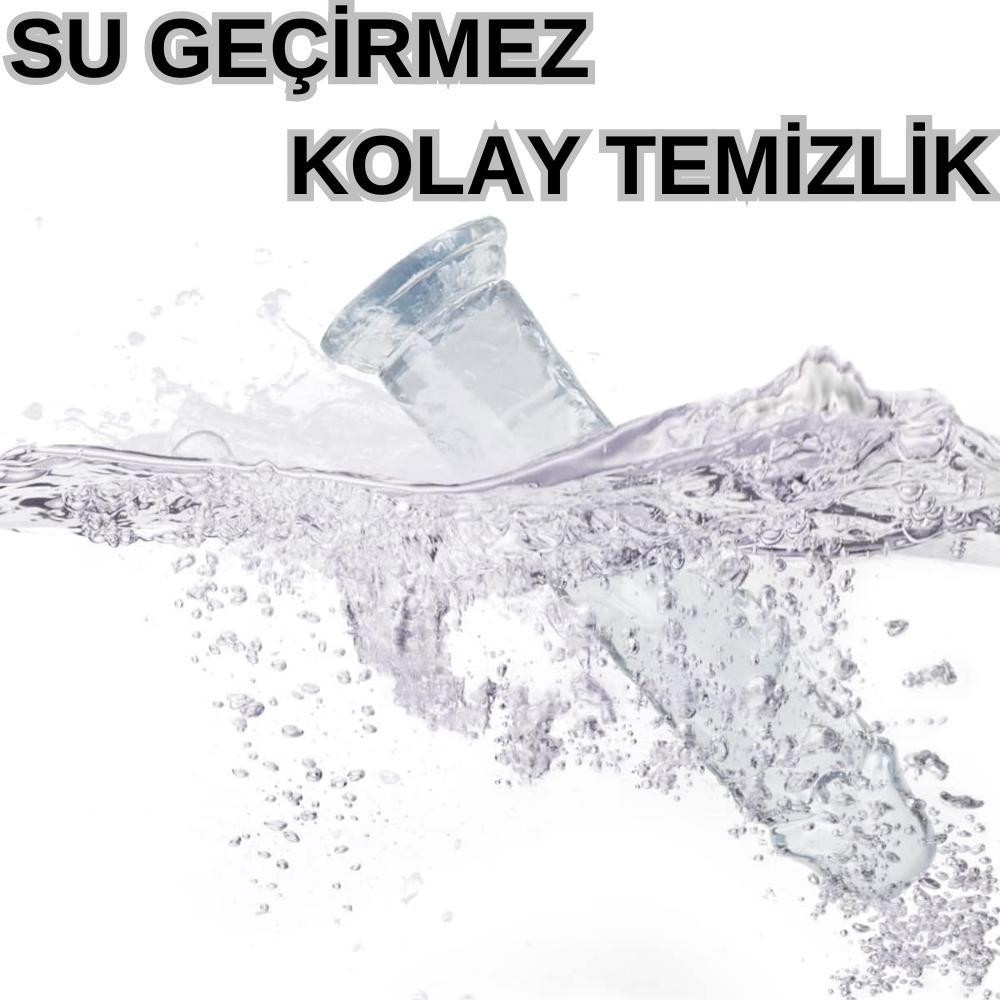 20 Cm Jel Dokulu Vantuzlu Dildo Yapay Penis