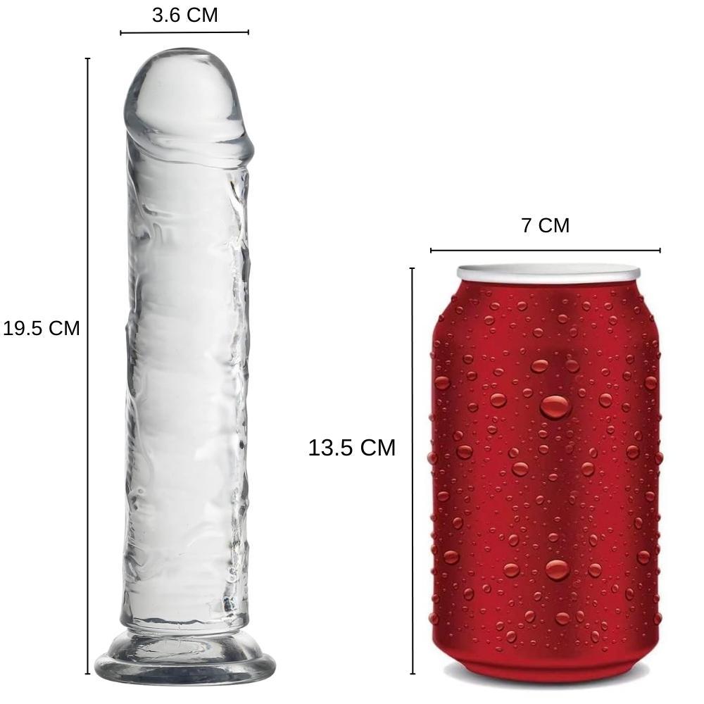 20 Cm Jel Dokulu Vantuzlu Dildo Yapay Penis
