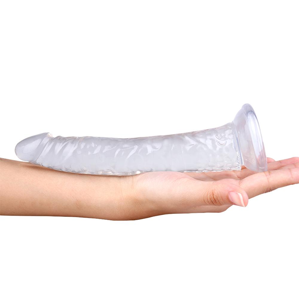 21 Cm Jel Dokulu Vantuzlu Realistik Dildo