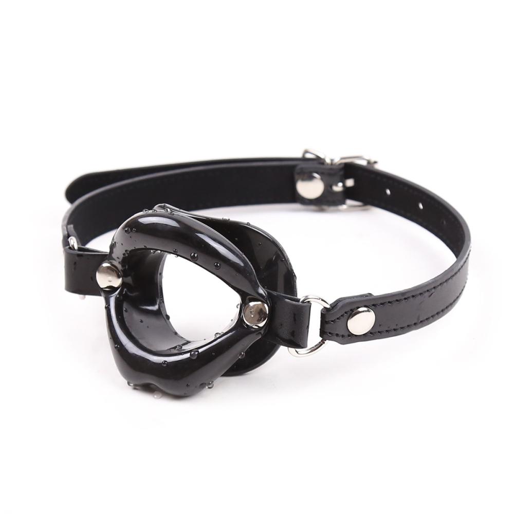 BDSM Ağız Bağı Açık Ağız Kilidi Tasma