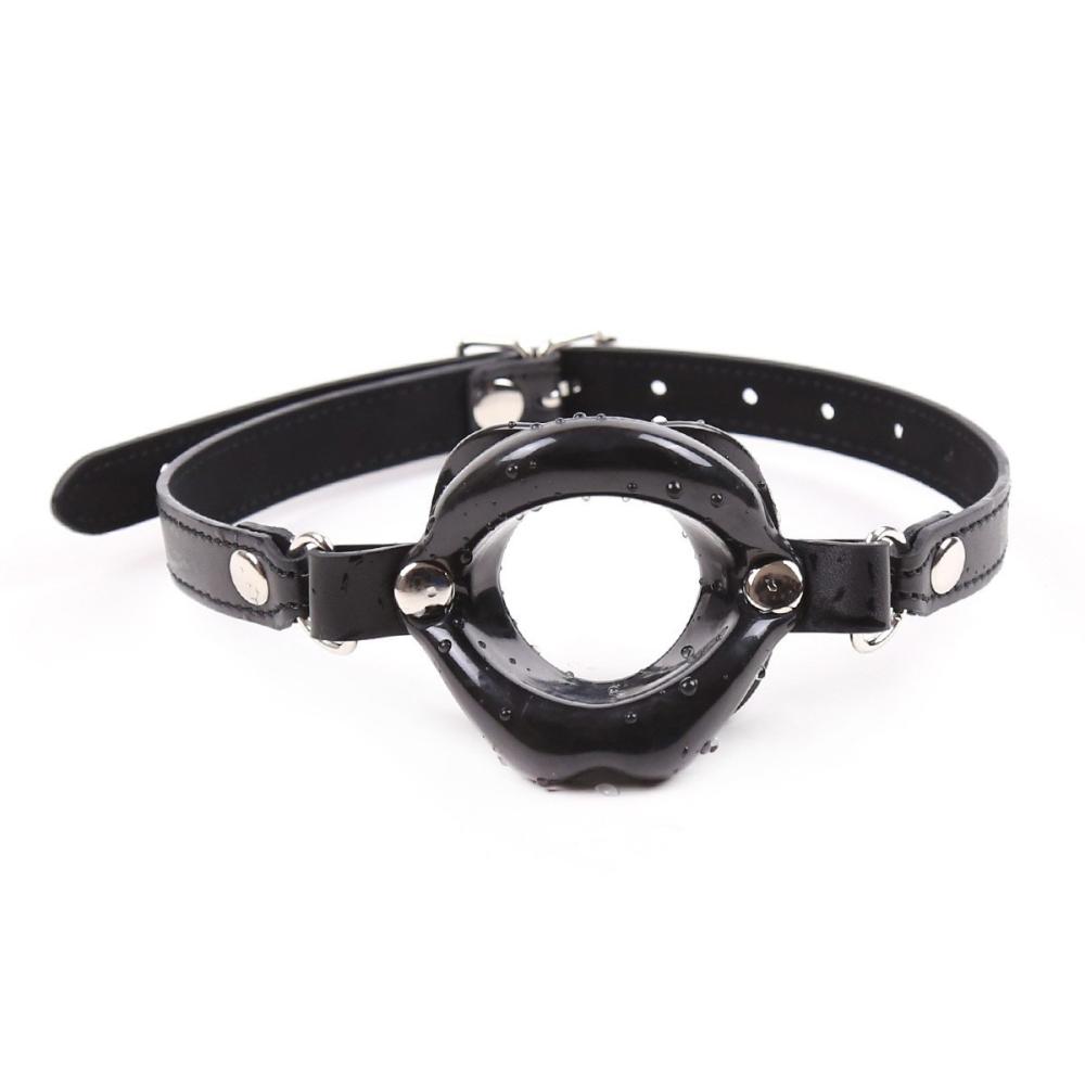 BDSM Ağız Bağı Açık Ağız Kilidi Tasma