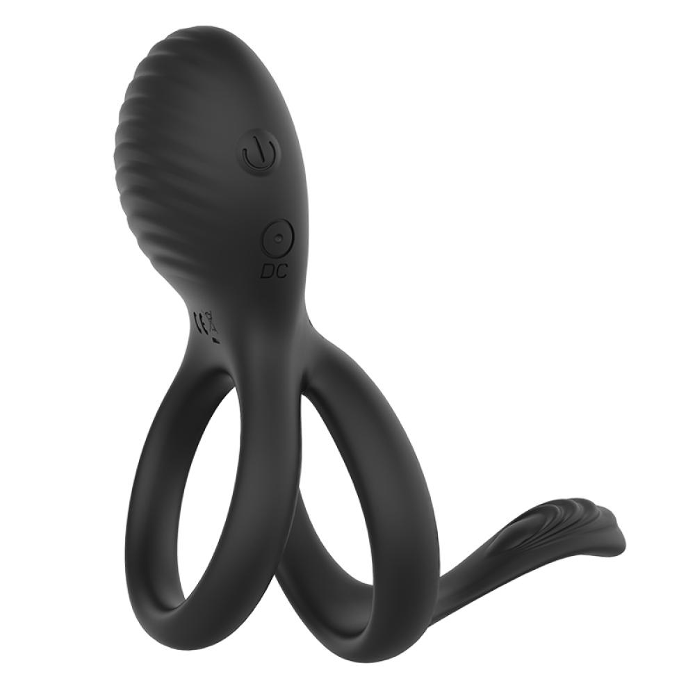 Borsh Kablozsuz Kumandalı Perine ve Klitoris Uyarıcı Şarjlı Titreşimli Testis ve Penis Halkası