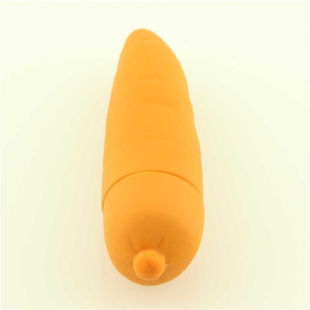 Carrot Havuç Şeklinde Medikal Silikon Titreşimli Mini Vibratör