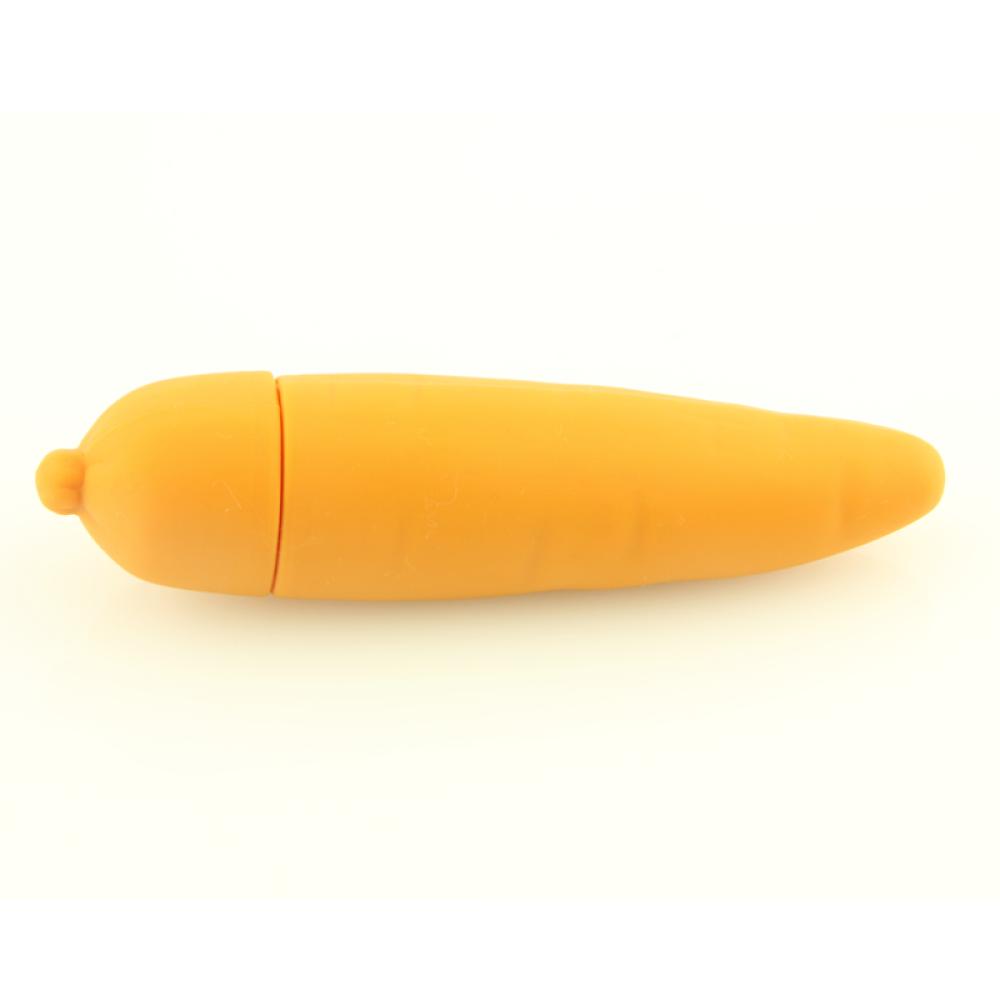Carrot Havuç Şeklinde Medikal Silikon Titreşimli Mini Vibratör