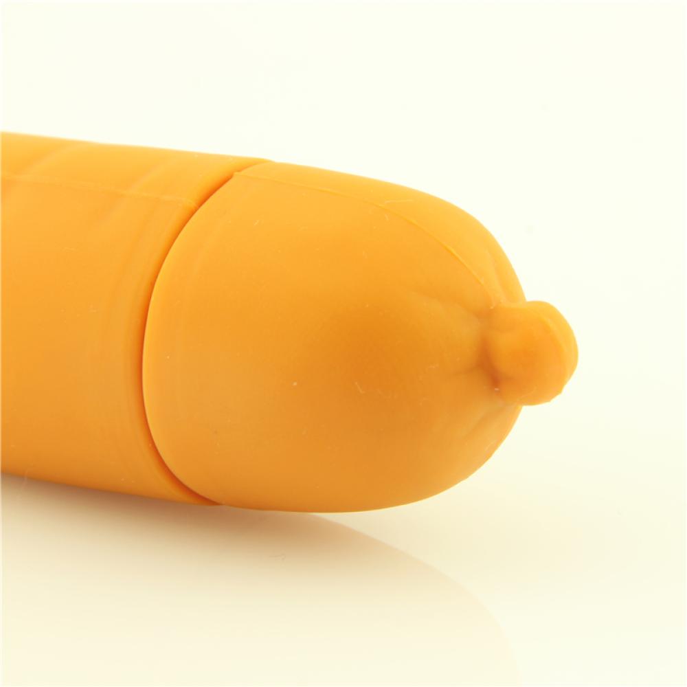 Carrot Havuç Şeklinde Medikal Silikon Titreşimli Mini Vibratör