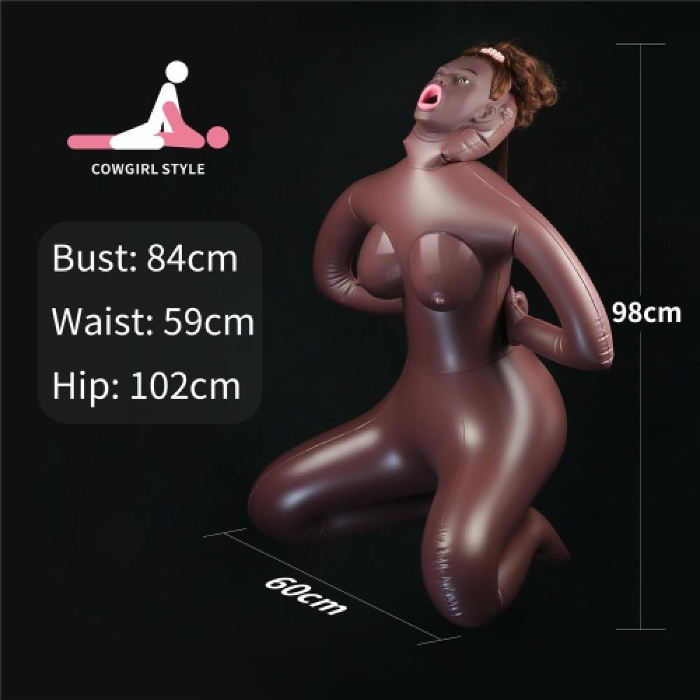 Cowgirl Anal Vajinal Oral 3 Silikon Girişli Kucak Pozisyonunda Şişme Bebek