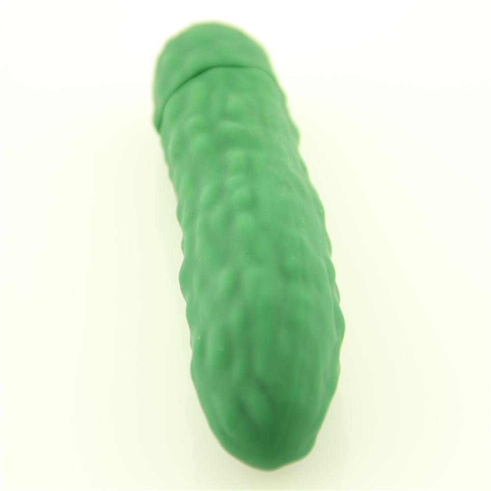 Cucumber Salatalık Şeklinde Medikal Silikon Titreşimli Mini Vibratör