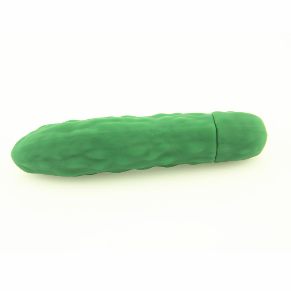 Cucumber Salatalık Şeklinde Medikal Silikon Titreşimli Mini Vibratör