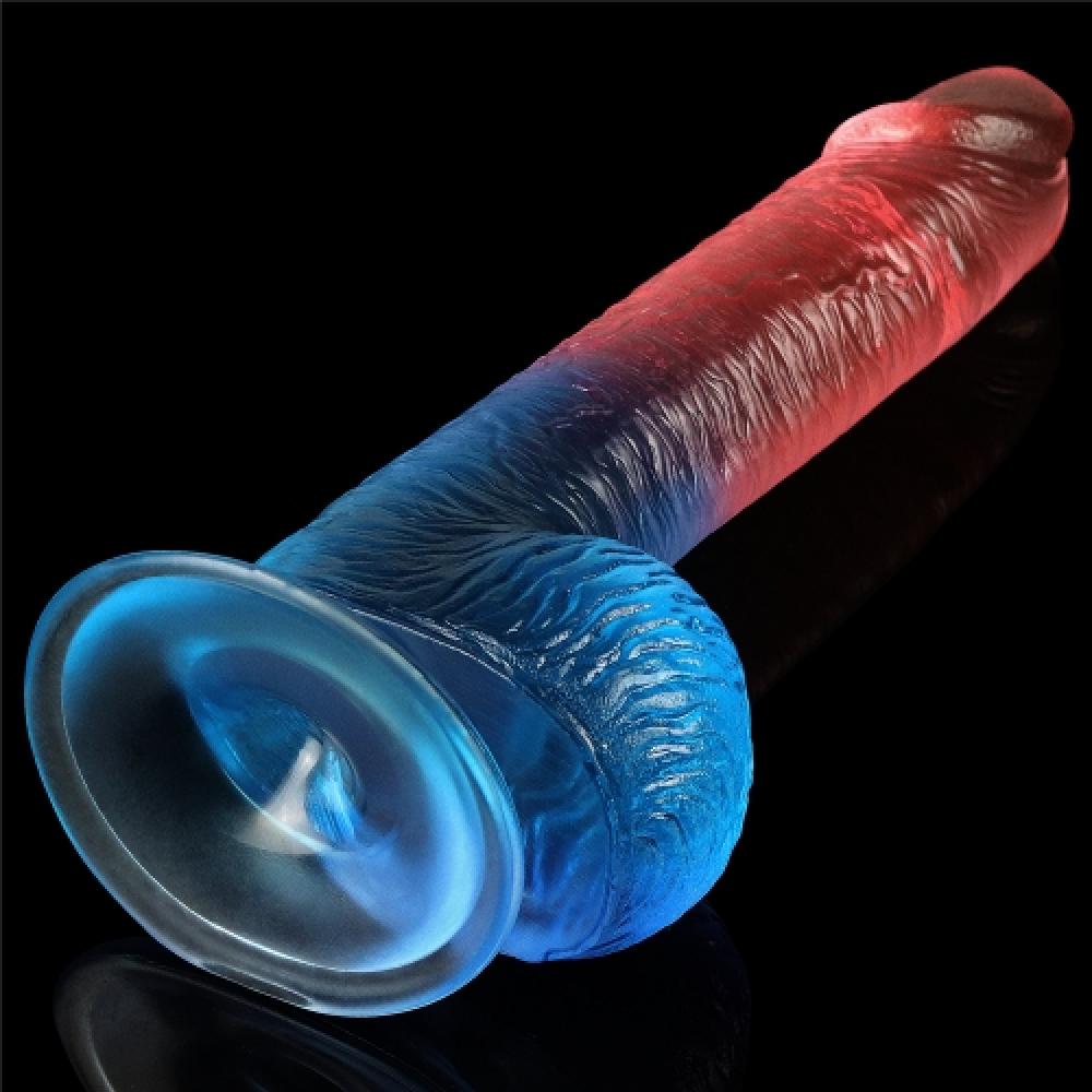 Dazzle Studs 19 Cm Realistik Penis Testisli Dildo