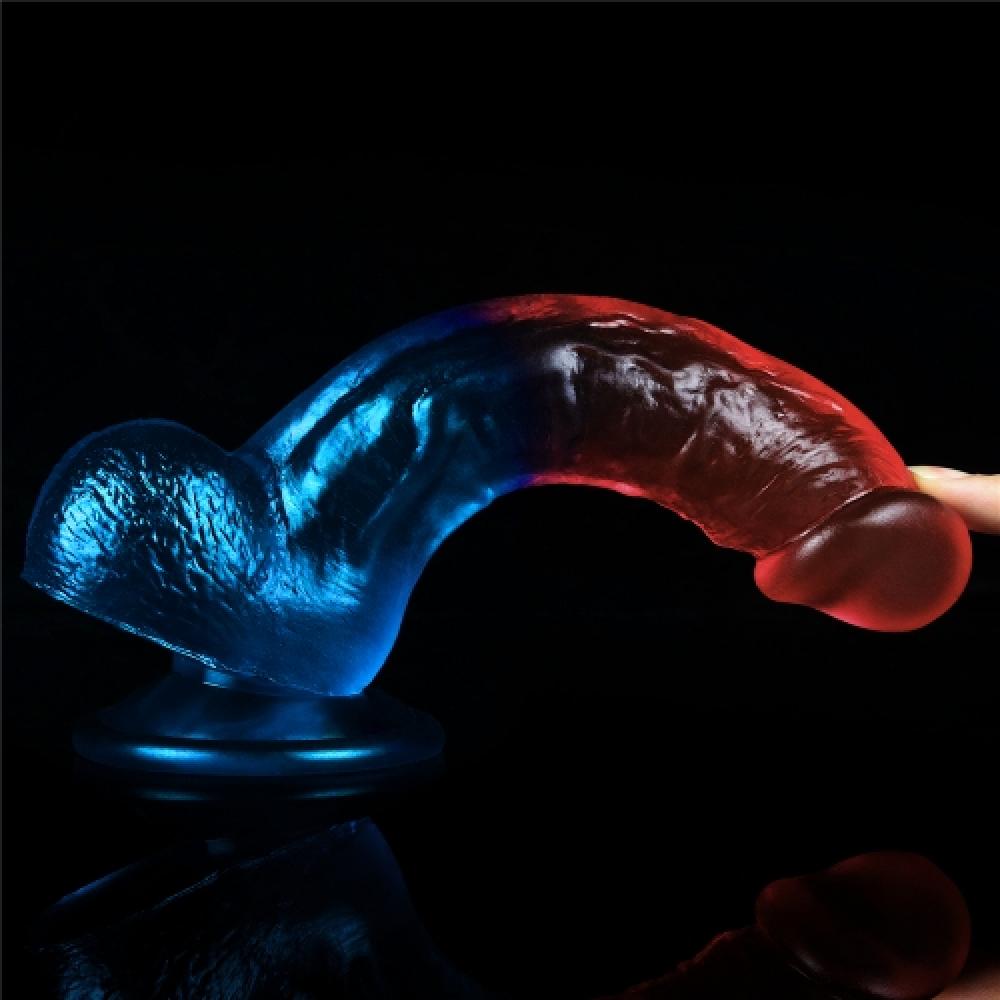 Dazzle Studs 20 Cm Realistik Penis Testisli Dildo 