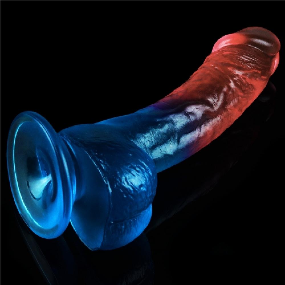 Dazzle Studs 20 Cm Realistik Penis Testisli Dildo 