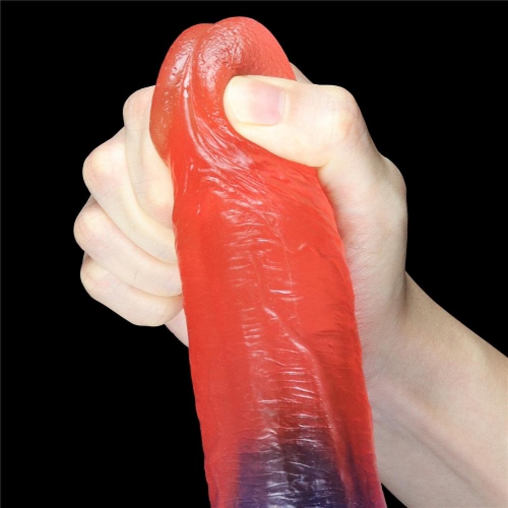 Dazzle Studs 23 Cm Realistik Penis Testisli Dildo 