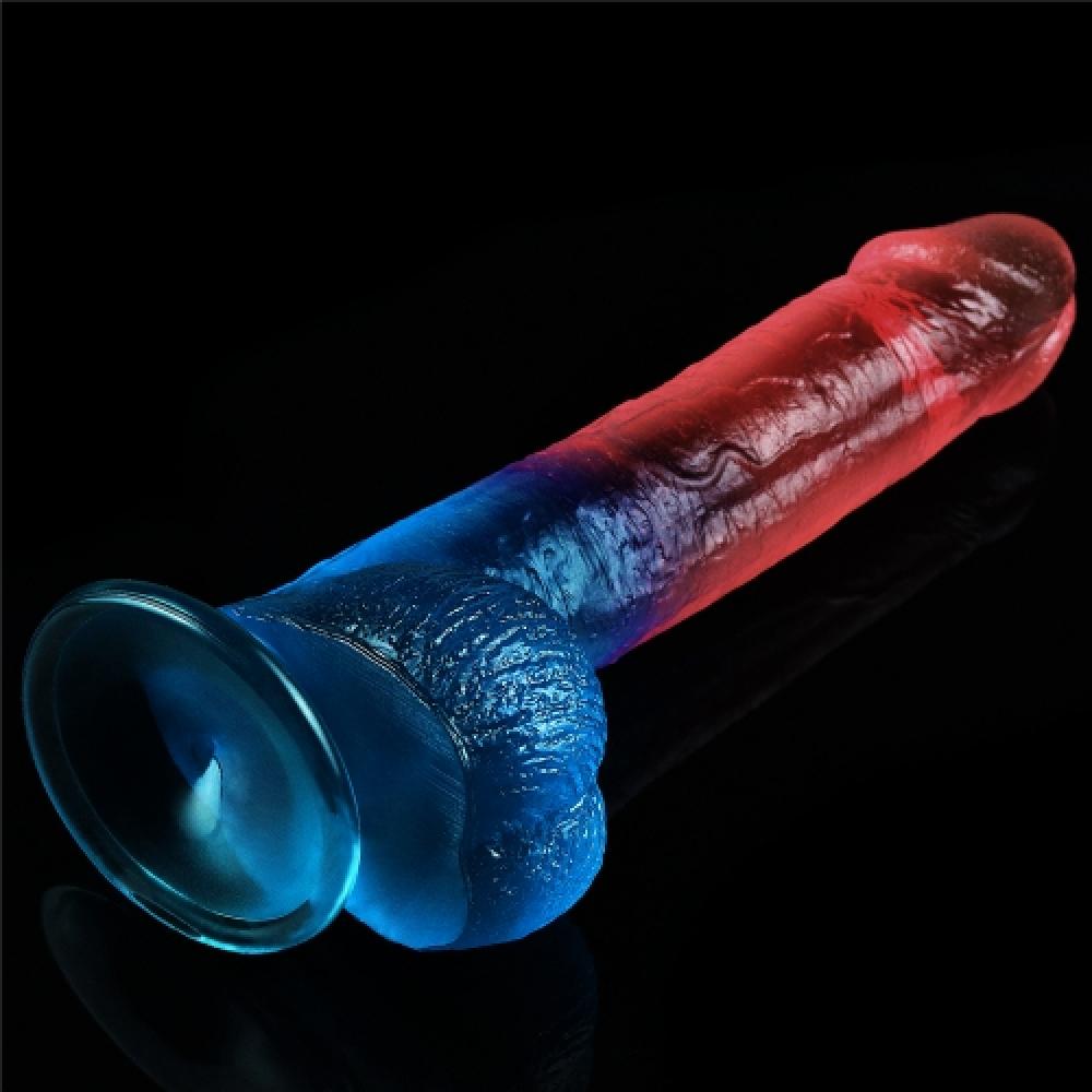Dazzle Studs 23 Cm Realistik Penis Testisli Dildo 