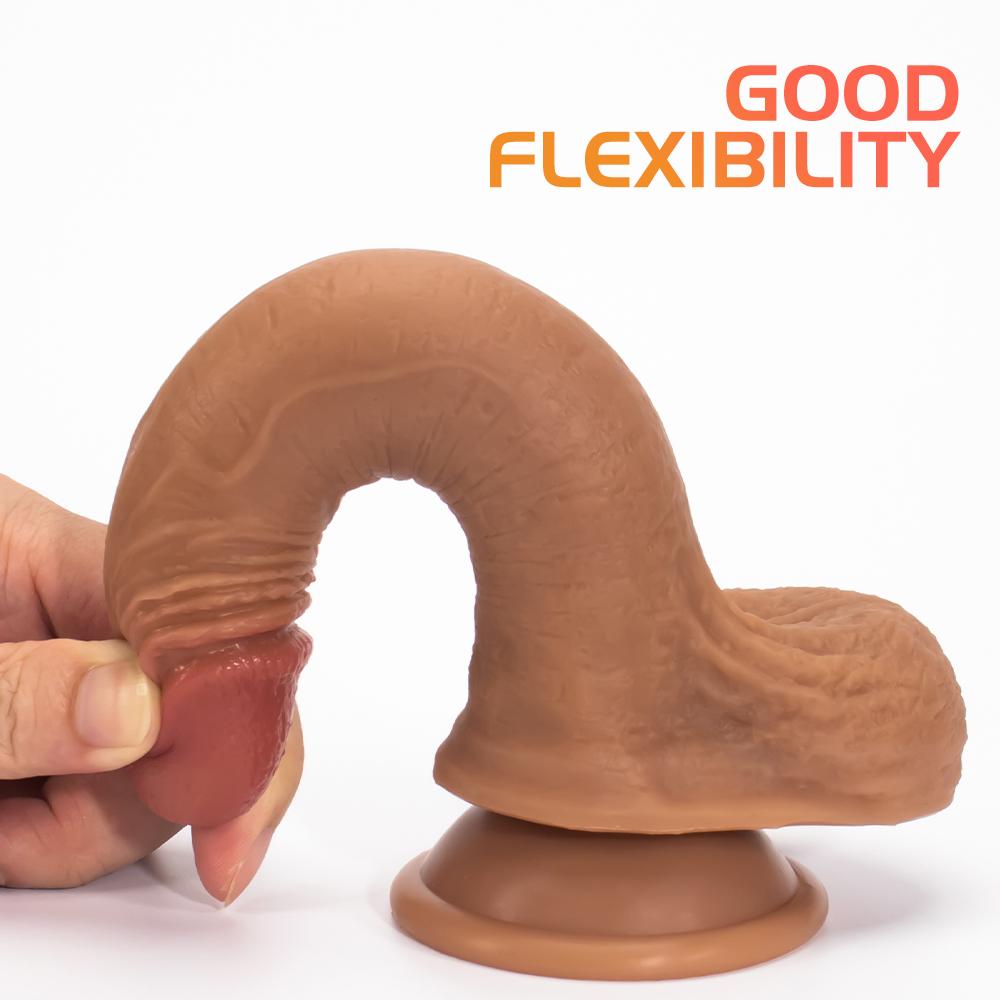 Diddy 18.5 Cm Testisli Yumuşak Dokulu Ultra Realistik Yapay Penis Dildo