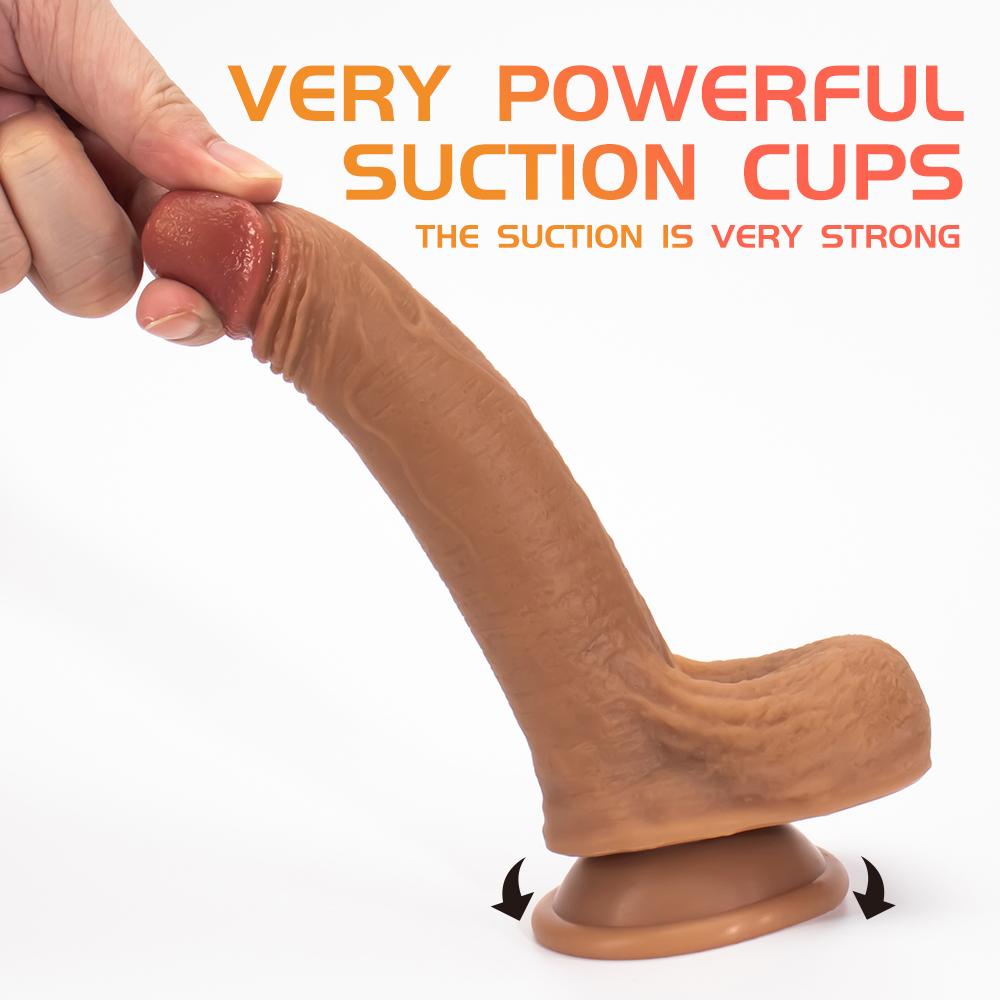 Diddy 18.5 Cm Testisli Yumuşak Dokulu Ultra Realistik Yapay Penis Dildo