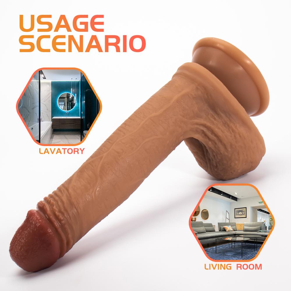 Diddy 18.5 Cm Testisli Yumuşak Dokulu Ultra Realistik Yapay Penis Dildo