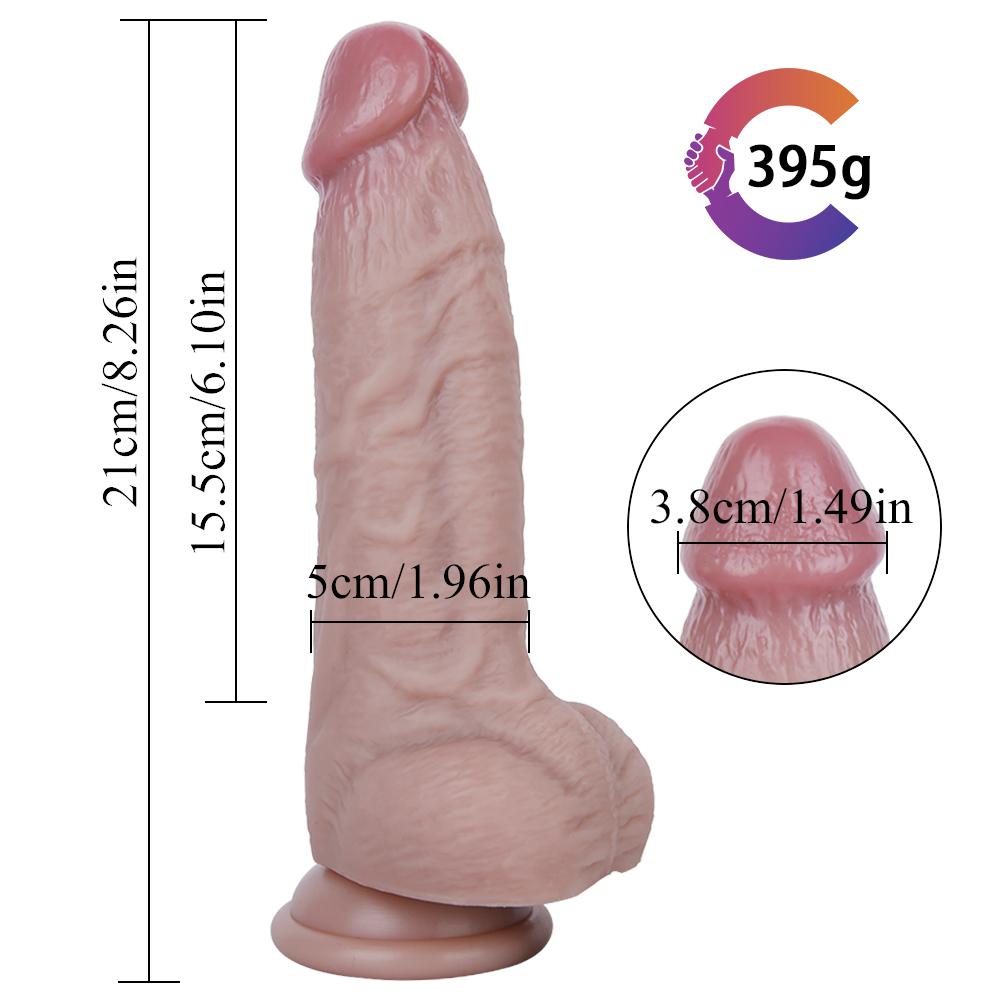 Diddy 21 Cm Testisli Yumuşak Dokulu Ultra Realistik Yapay Penis Dildo