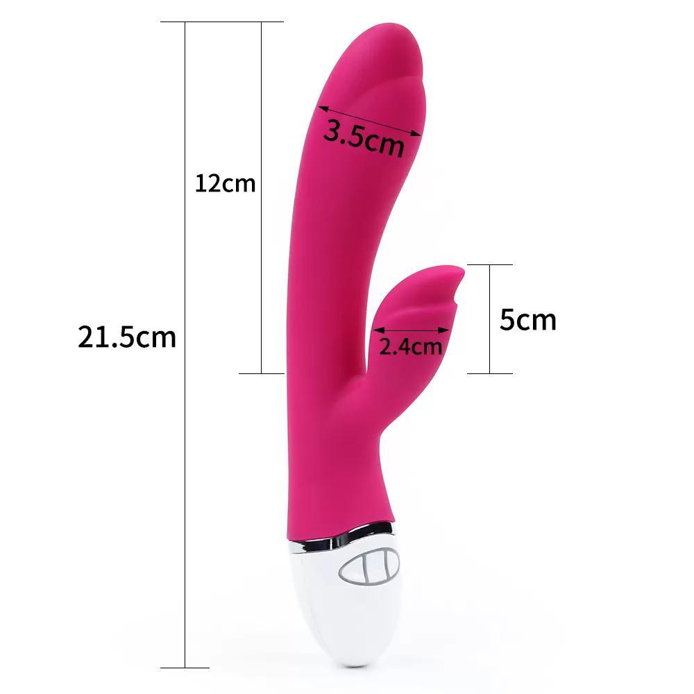 Dreamer II Çift Motorlu 7 Titreşim Modlu Klitoris Uyarıcı Şarjlı Vibratör Rose Red