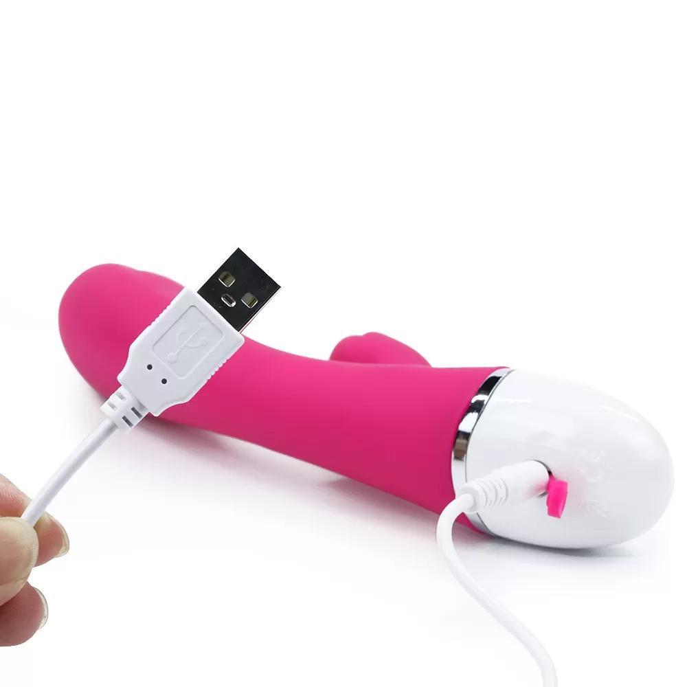 Dreamer II Çift Motorlu 7 Titreşim Modlu Klitoris Uyarıcı Şarjlı Vibratör Rose Red