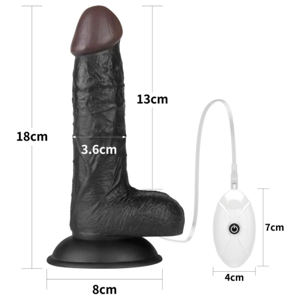 Easy Kumandalı Titreşimli Strapon Set 18 Cm Dildo Siyah