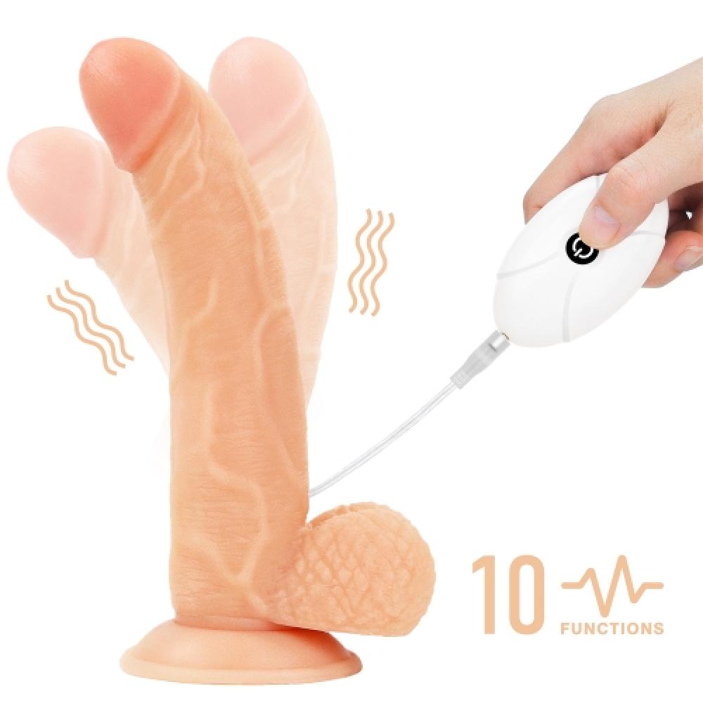 Easy Kumandalı Titreşimli Strapon Set 21.5 Cm Dildo