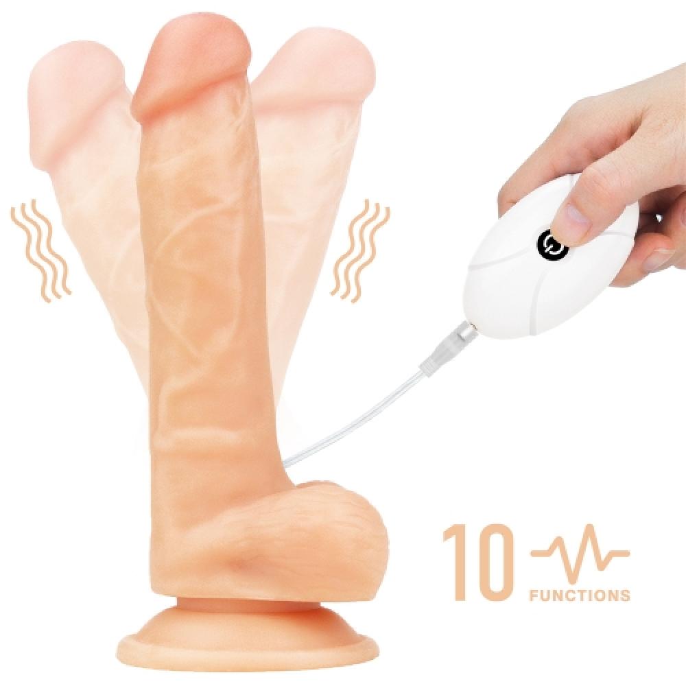 Easy Kumandalı Titreşimli Strapon Set 20 Cm Dildo