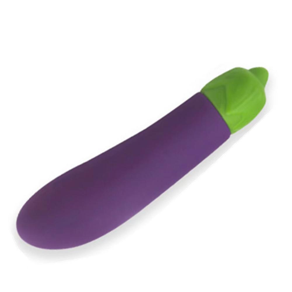 EggPlant Patlıcan Şeklinde Medikal Silikon Titreşimli Mini Vibratör