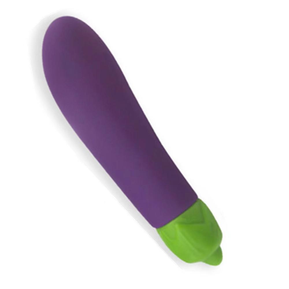EggPlant Patlıcan Şeklinde Medikal Silikon Titreşimli Mini Vibratör