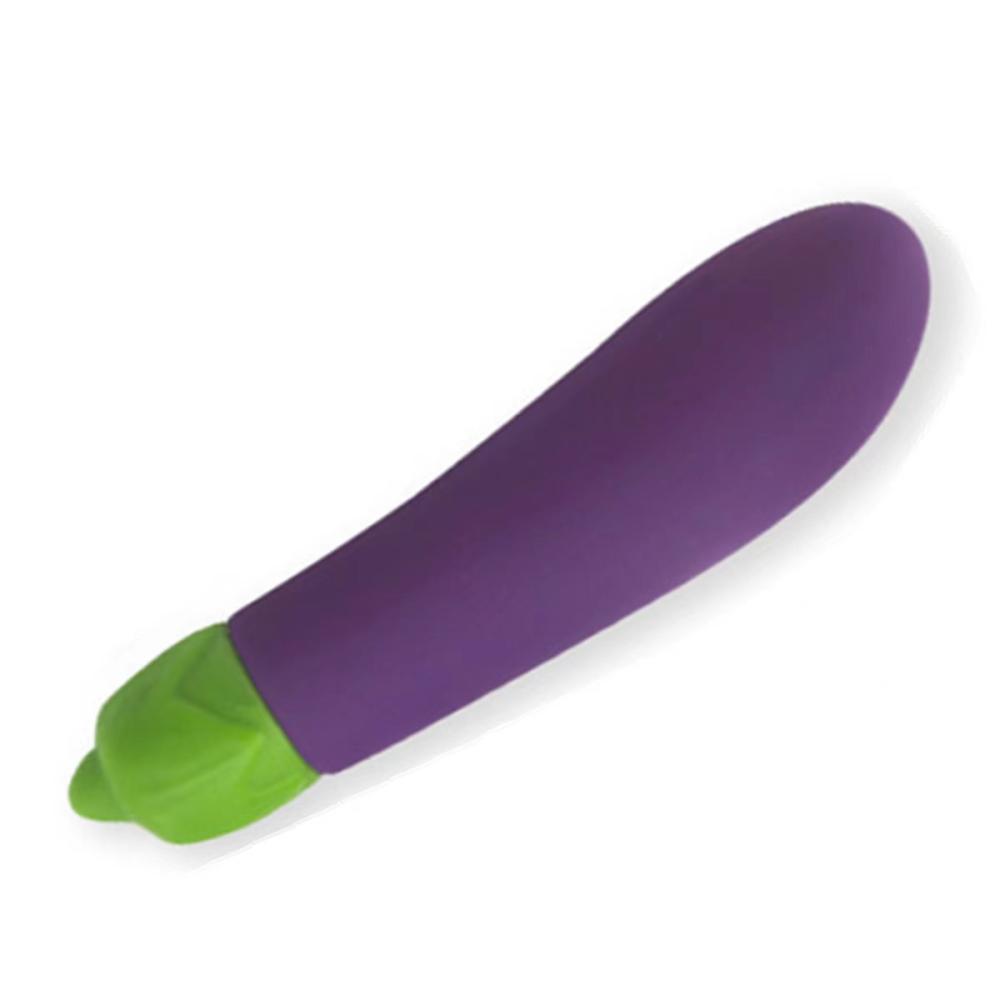 EggPlant Patlıcan Şeklinde Medikal Silikon Titreşimli Mini Vibratör