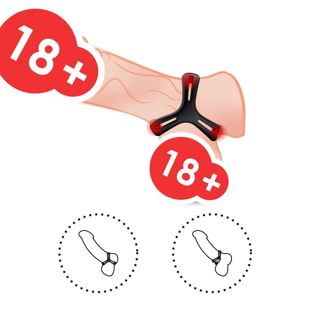 Geciktirme Etkili Performans Arttırıcı Testis Halkalı Penis Yüzüğü Penis Halkası