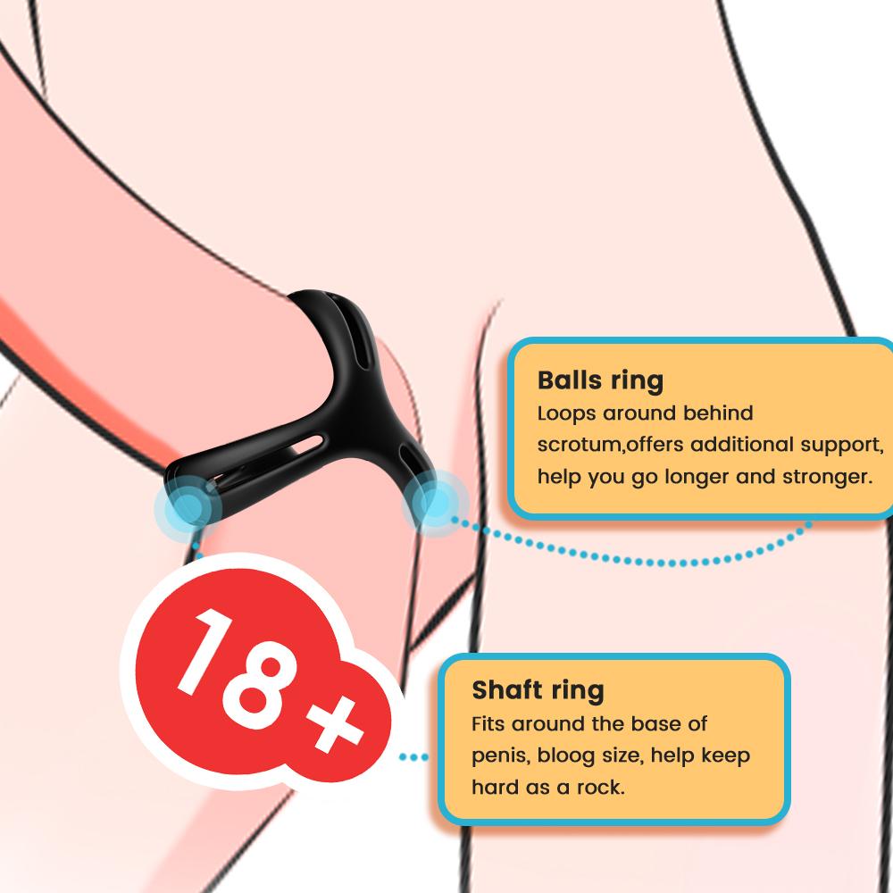 Geciktirme Etkili Performans Arttırıcı Testis Halkalı Penis Yüzüğü Penis Halkası