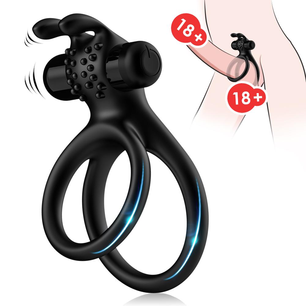 Geciktirme Ve Ereksiyon Etkili Titreşimli Penis Halkası Klitoris Uyarıcı Testis ve Penis Yüzüğü