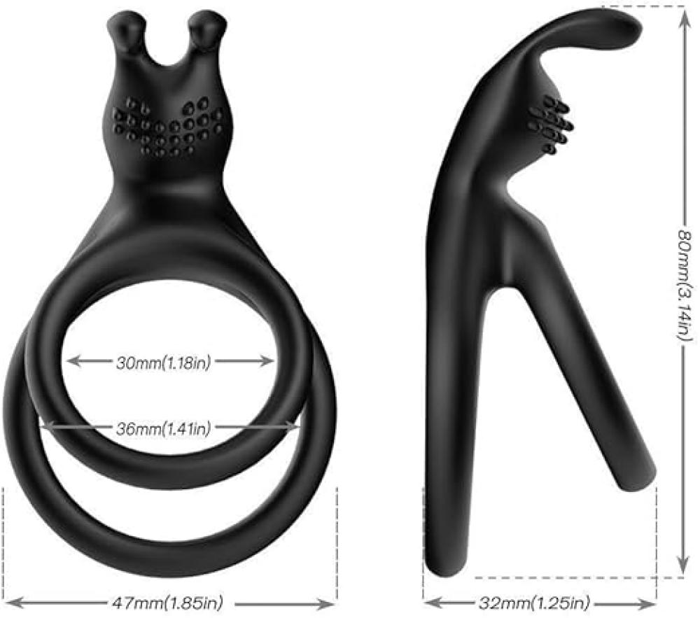 Klitoris Uyarıcı Silikon Testis ve Penis Halkası