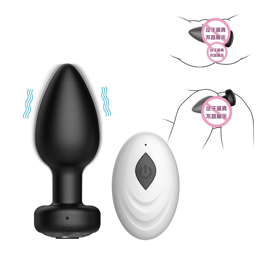 Kumandalı 10 Mod Titreşimli Şarjlı Anal Plug 9 CM Butt Plug