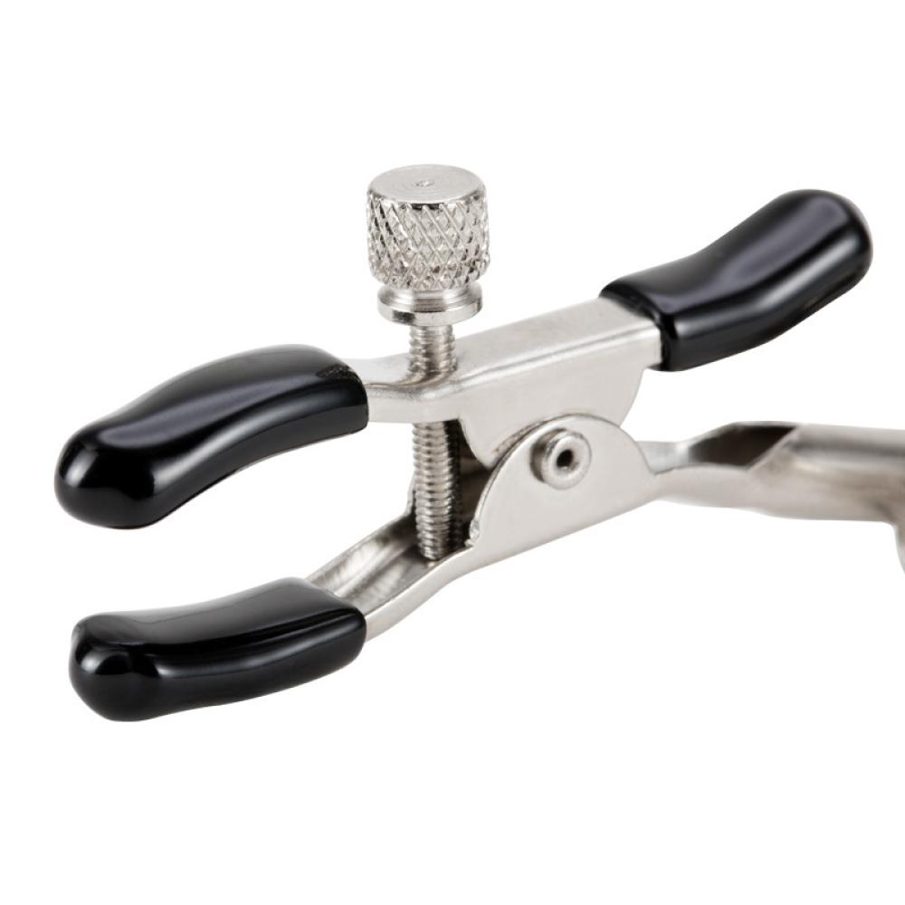 Lilly Gri Zilli Göğüs Ucu Klipsi Nipple Clamps Siyah