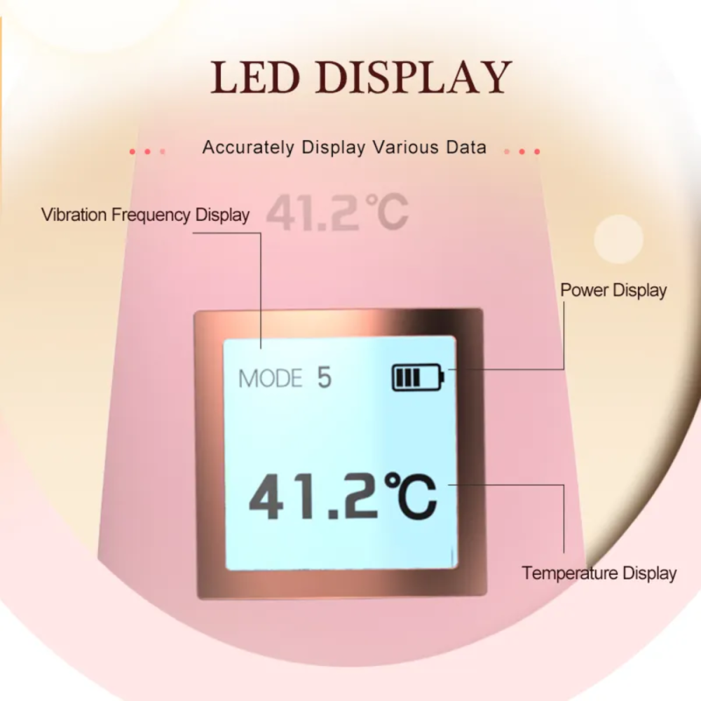 Lilo Çift Motorlu Akıllı Isıtmalı LCD Ekranlı Şarjlı Vibratör