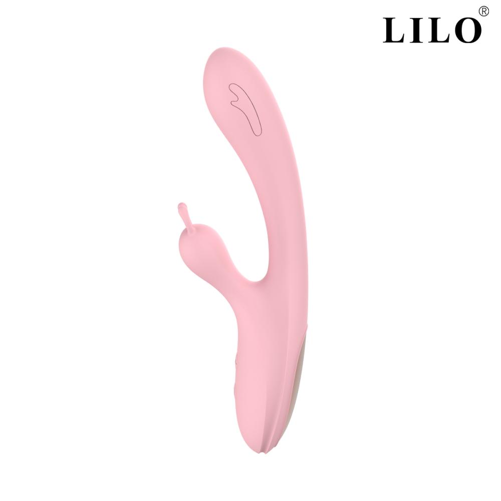 Lilo Çift Motorlu Klitoris Uyarıcı Titreşimli Şarjlı Rabbit Vibratör