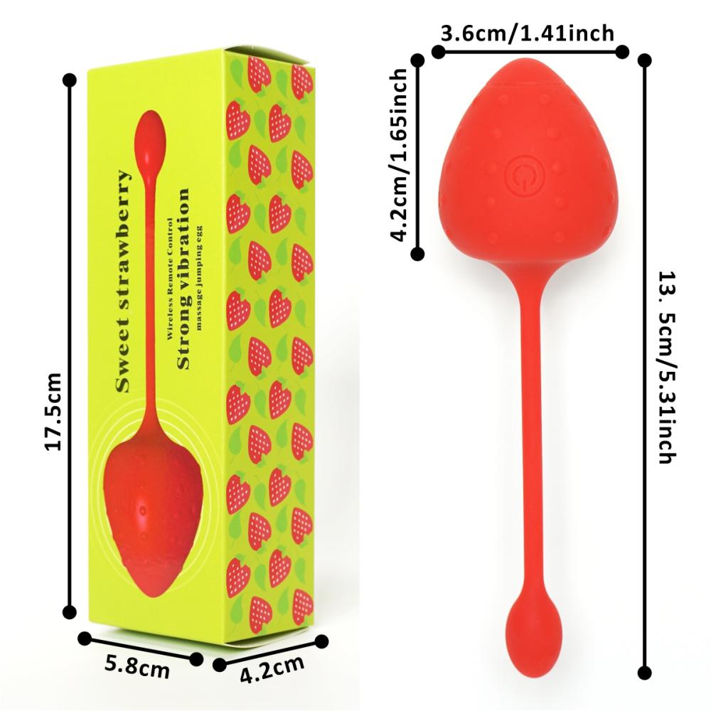 Lucky Strawberry Uzaktan Kumandalı Çilek Şeklinde Şarjlı Vibratör Anal Plug