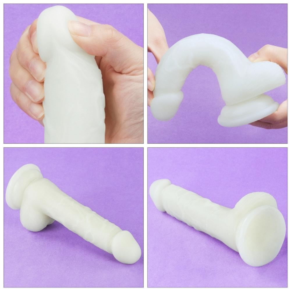 Lumino Play 18 CM Karanlıkta Parlayan Silikon Dildo Fosforlu Yapay Penis
