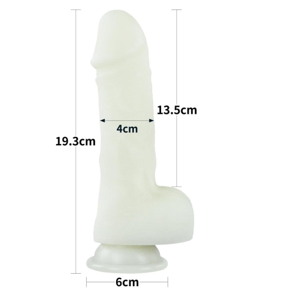 Lumino Play 19.5 CM Karanlıkta Parlayan Silikon Dildo Fosforlu Yapay Penis