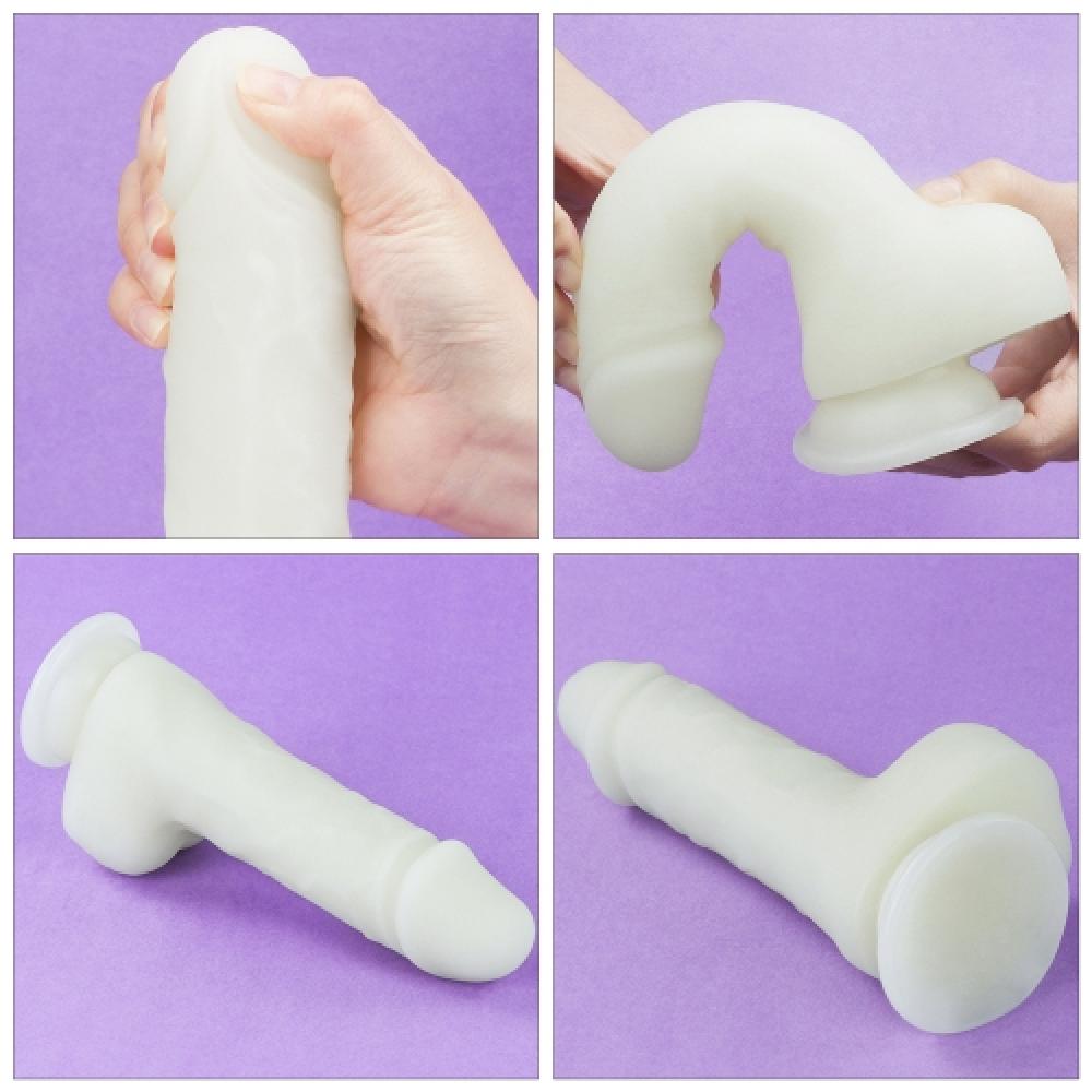 Lumino Play 19.5 CM Karanlıkta Parlayan Silikon Dildo Fosforlu Yapay Penis