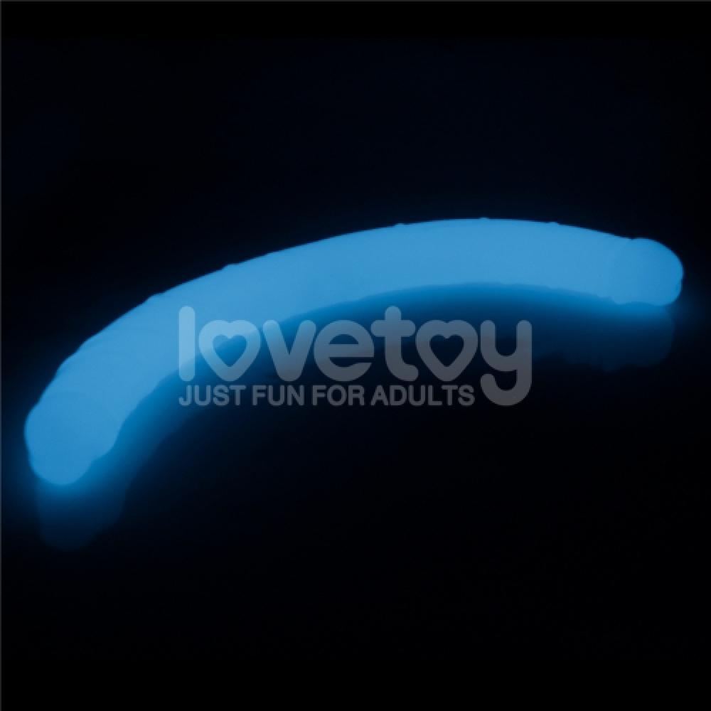 Lumino Play 47 CM Çift Başlı Karanlıkta Parlayan Double Dildo 