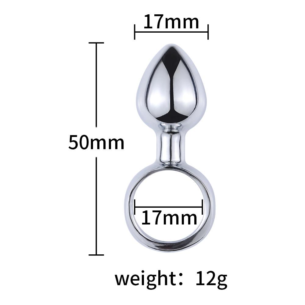 Mini Anal Plug Set Tutma Halkalı 3 Lü Set