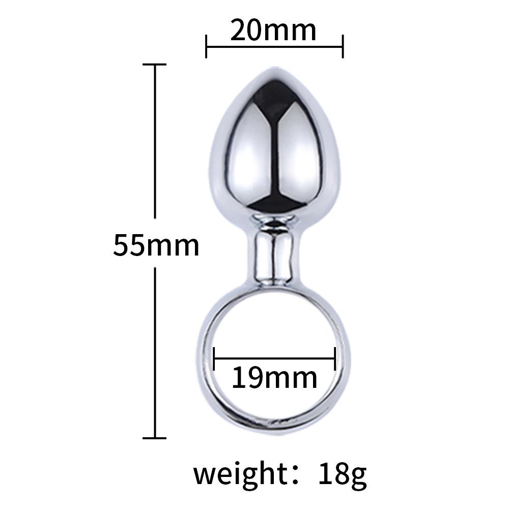 Mini Anal Plug Set Tutma Halkalı 3 Lü Set
