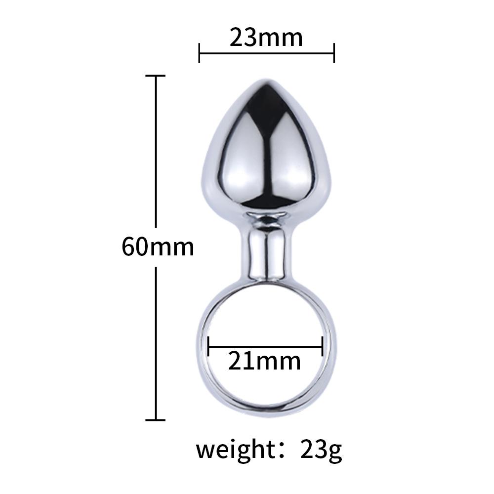 Mini Anal Plug Set Tutma Halkalı 3 Lü Set