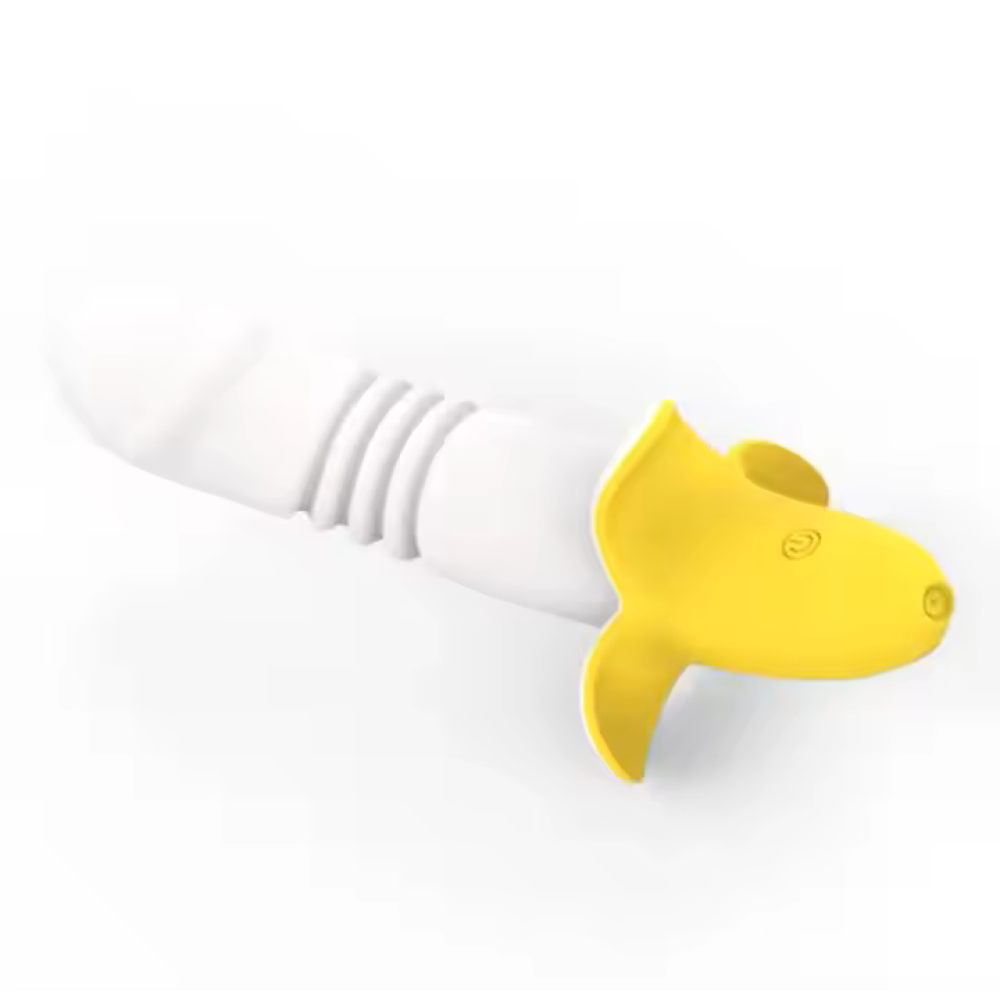 Muz Şeklinde İleri Geri Hareketli Titreşimli Şarjlı Vibratör Muz Dildo