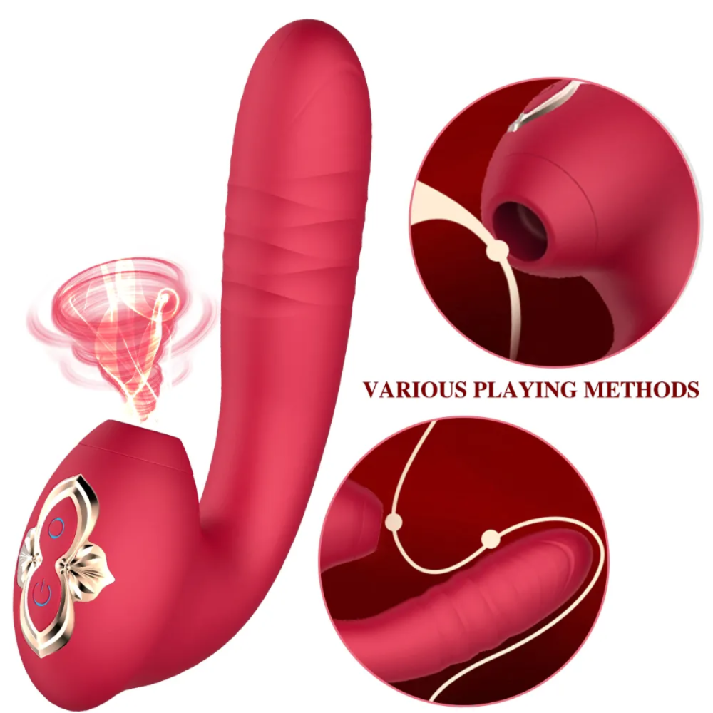 Nasty İleri Geri Hareketli Klitoris Emiş Modüllü Şarjlı Double Vibratör